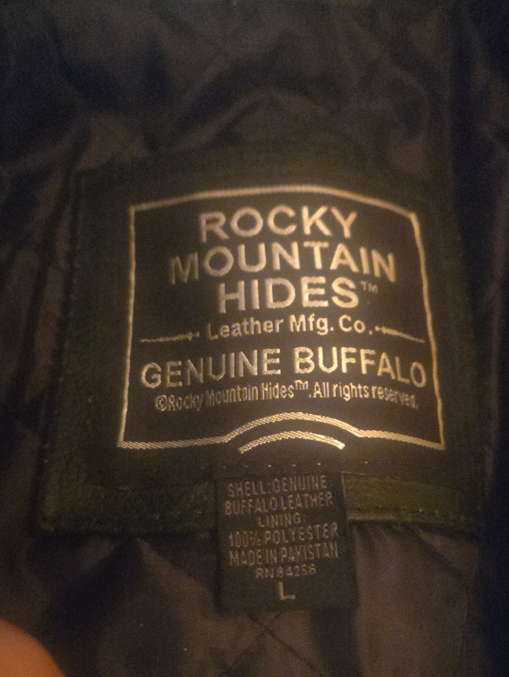 NWT V Rocky Mountain Hides Genuine Buffalo Leather Ladies Motocycle Cycle Jacket